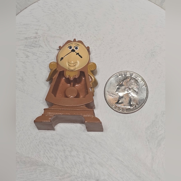 Disney Beauty and the Beast Cogsworth Clock Butler Small Figure Toy - Picture 7 of 12